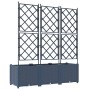 Macetero de jardín con enrejado 3 pcs Gris 120x40x143 cm | Foro24.es | Tu tienda online para hogar, jardín y más Foro24.es
