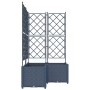 Macetero de Jardín con Celosía 3 pcs Gris 80x80x143 cm | Foro24.es | Tu tienda online para hogar, jardín y más Foro24.es