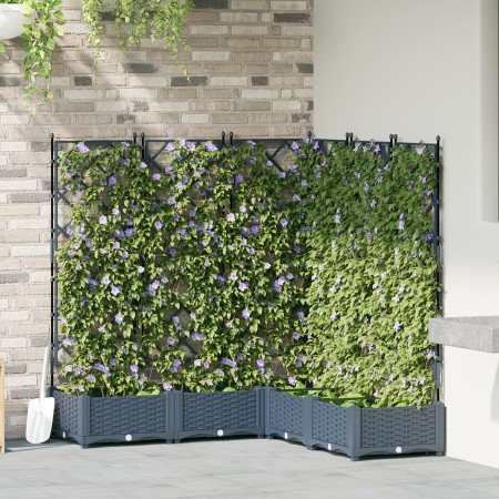 Macetero de Jardín con Rejilla 5 pcs Gris 120x120x125.5 cm | Foro24.es | Tu tienda online para hogar, jardín y más Foro24.es