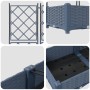 Macetero de Jardín con Rejilla 5 pcs Gris 120x120x125.5 cm | Foro24.es | Tu tienda online para hogar, jardín y más Foro24.es