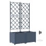 Plantadores de Jardín  con Sistema de Riego 2 pcs Gris | Foro24.es | Tu tienda online para hogar, jardín y más Foro24.es