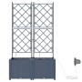 Plantadores de Jardín  con Sistema de Riego 2 pcs Gris | Foro24.es | Tu tienda online para hogar, jardín y más Foro24.es