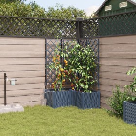 Maceteros de Jardín con Sistema de Riego 3 pcs