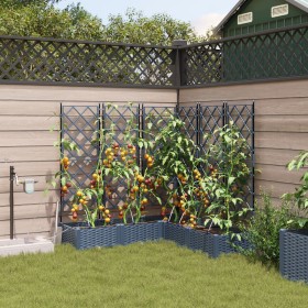 Maceteros de jardín con sistema de riego 5 piezas