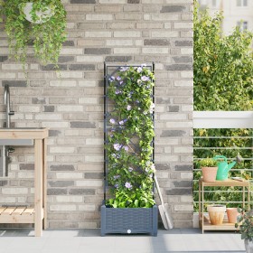 Macetero de Jardín con Enrejado Gris Claro 40x40x125.5 cm by , Pots and planters - Ref: Foro24-42002881, Price: 37,84 €, Disc...