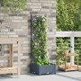 Macetero de Jardín con Enrejado Gris Claro 40x40x125.5 cm by , Pots and planters - Ref: Foro24-42002881, Price: 37,84 €, Disc...