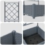 Macetero de Jardín con Enrejado Gris Claro 40x40x125.5 cm by , Pots and planters - Ref: Foro24-42002881, Price: 37,84 €, Disc...