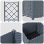 macetero con enrejado gris claro 40x40x143 cm von , Töpfe und Pflanzgefäße - Ref: Foro24-42002882, Preis: 48,59 €, Rabatt: %