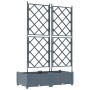 Macetero de Jardín con Enrejado 2 pcs Gris Claro 80x40x125.5 cm von , Töpfe und Pflanzgefäße - Ref: Foro24-42002883, Preis: 5...