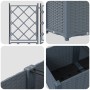 Macetero con Enrejado 2 pcs Gris Claro 80x40x143 cm von , Töpfe und Pflanzgefäße - Ref: Foro24-42002884, Preis: 65,09 €, Raba...