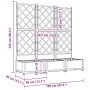 Macetero de Jardín con Enrejado 3 pcs Gris Claro 120x40x125.5 cm | Foro24.es | Tu tienda online para hogar, jardín y más Foro24.es