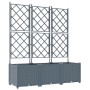 Macetero de Jardín con Rejilla 3 pcs Gris Claro 120x40x143 cm | Foro24.es | Tu tienda online para hogar, jardín y más Foro24.es