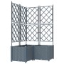 Macetero de jardín con enrejado 3 pcs Gris claro 80x80x143 cm | Foro24.es | Tu tienda online para hogar, jardín y más Foro24.es