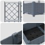 Macetero de Jardín con Trellis 5 pcs Gris Claro 120x120x125.5 cm | Foro24.es | Tu tienda online para hogar, jardín y más Foro24.es