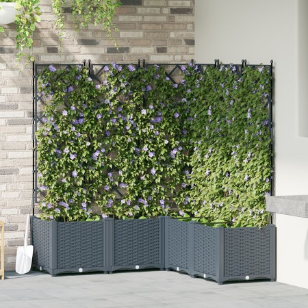 Macetero de Jardín con Enrejado 5 pcs Gris Claro 120x120x143 cm | Foro24.es | Tu tienda online para hogar, jardín y más Foro24.es