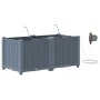 Macetas de Jardín  con Sistema de Irrigación 2 pcs Gris Claro | Foro24.es | Tu tienda online para hogar, jardín y más Foro24.es