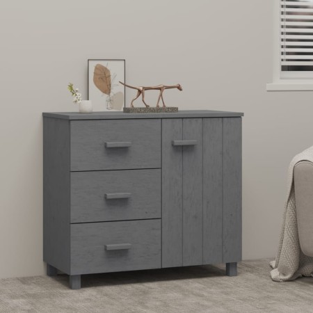 HAMAR sideboard solid dark gray pine wood 90x40x80 cm by vidaXL, Sideboards - Ref: Foro24-340430, Price: 160,85 €, Discount: %