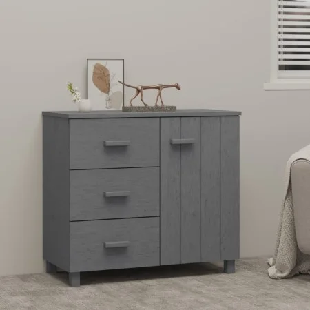 HAMAR sideboard solid dark gray pine wood 90x40x80 cm by vidaXL, Sideboards - Ref: Foro24-340430, Price: 157,68 €, Discount: %