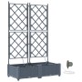 Maceteros de jardín  con sistema de riego 2 pcs Gris Claro | Foro24.es | Tu tienda online para hogar, jardín y más Foro24.es