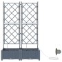 Maceteros de jardín  con sistema de riego 2 pcs Gris Claro | Foro24.es | Tu tienda online para hogar, jardín y más Foro24.es