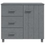 HAMAR sideboard solid dark gray pine wood 90x40x80 cm by vidaXL, Sideboards - Ref: Foro24-340430, Price: 160,85 €, Discount: %