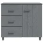HAMAR sideboard solid dark gray pine wood 90x40x80 cm by vidaXL, Sideboards - Ref: Foro24-340430, Price: 157,68 €, Discount: %