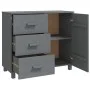 HAMAR sideboard solid dark gray pine wood 90x40x80 cm by vidaXL, Sideboards - Ref: Foro24-340430, Price: 157,68 €, Discount: %