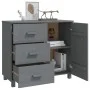 HAMAR sideboard solid dark gray pine wood 90x40x80 cm by vidaXL, Sideboards - Ref: Foro24-340430, Price: 157,68 €, Discount: %