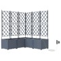 maceteros de jardín  con sistema de riego 5 pcs gris claro | Foro24.es | Tu tienda online para hogar, jardín y más Foro24.es