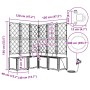 maceteros de jardín  con sistema de riego 5 pcs gris claro | Foro24.es | Tu tienda online para hogar, jardín y más Foro24.es