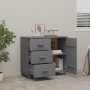 HAMAR sideboard solid dark gray pine wood 90x40x80 cm by vidaXL, Sideboards - Ref: Foro24-340430, Price: 160,85 €, Discount: %