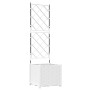 Macetero de jardín con enrejado blanco 40x40x143 cm by , Pots and planters - Ref: Foro24-42002904, Price: 53,02 €, Discount: %