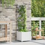 Macetero de jardín con enrejado blanco 40x40x143 cm by , Pots and planters - Ref: Foro24-42002904, Price: 53,02 €, Discount: %