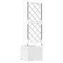 Macetero de jardín con enrejado blanco 40x40x143 cm by , Pots and planters - Ref: Foro24-42002904, Price: 53,02 €, Discount: %
