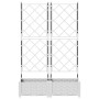 Macetero de Jardín con Trellis 2 pcs Blanco 80x40x125.5 cm | Foro24.es | Tu tienda online para hogar, jardín y más Foro24.es