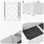 Macetero de Jardín con Trellis 2 pcs Blanco 80x40x125.5 cm | Foro24.es | Tu tienda online para hogar, jardín y más Foro24.es