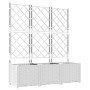 Macetero con enrejado 3 pcs Blanco 120x40x143 cm von , Töpfe und Pflanzgefäße - Ref: Foro24-42002908, Preis: 92,41 €, Rabatt: %