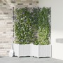 Macetero de jardín con enrejado 3 pcs Blanco 80x80x143 cm | Foro24.es | Tu tienda online para hogar, jardín y más Foro24.es