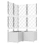 Macetero de jardín con enrejado 3 pcs Blanco 80x80x143 cm | Foro24.es | Tu tienda online para hogar, jardín y más Foro24.es