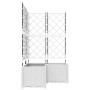 Macetero de jardín con enrejado 3 pcs Blanco 80x80x143 cm | Foro24.es | Tu tienda online para hogar, jardín y más Foro24.es