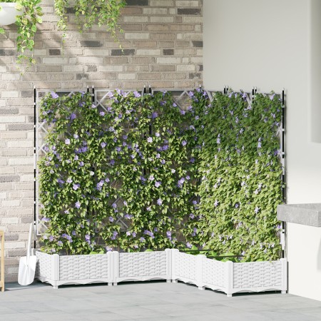 Macetero de Jardín con Enrejado 5 pcs Blanco 120x120x125.5 cm | Foro24.es | Tu tienda online para hogar, jardín y más Foro24.es