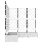 Macetero de Jardín con Enrejado 5 pcs Blanco 120x120x125.5 cm | Foro24.es | Tu tienda online para hogar, jardín y más Foro24.es