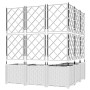 Macetero de jardín con enrejado 5 pcs Blanco 120x120x143 cm | Foro24.es | Tu tienda online para hogar, jardín y más Foro24.es