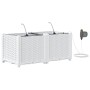 Maceteros de jardín  con sistema de riego 2 pcs Blanco | Foro24.es | Tu tienda online para hogar, jardín y más Foro24.es