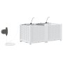 Maceteros de jardín  con sistema de riego 2 pcs Blanco | Foro24.es | Tu tienda online para hogar, jardín y más Foro24.es