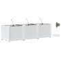 Maceteros de Jardín  con Sistema de Riego por Agua 3 pcs Blanco | Foro24.es | Tu tienda online para hogar, jardín y más Foro24.es
