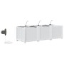 Maceteros de Jardín  con Sistema de Riego por Agua 3 pcs Blanco | Foro24.es | Tu tienda online para hogar, jardín y más Foro24.es