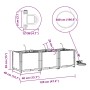 Maceteros de Jardín  con Sistema de Riego por Agua 3 pcs Blanco | Foro24.es | Tu tienda online para hogar, jardín y más Foro24.es