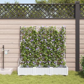 Maceteros de jardín con sistema de riego 3 pcs