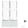 Macetas de jardín  con sistema de riego 2 pcs Blanco | Foro24.es | Tu tienda online para hogar, jardín y más Foro24.es